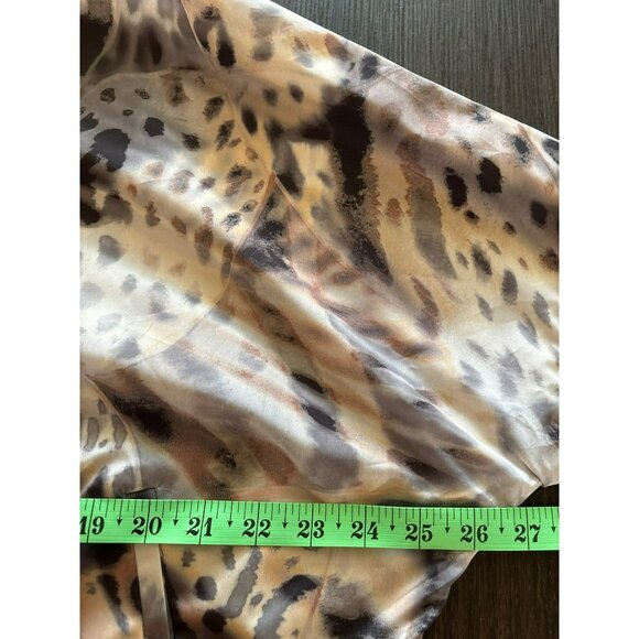 St. John Leopard/Animal Print Lightweight  Jacket With Pockets Size P - Picture 6 of 7